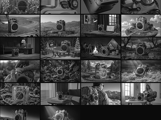 AIGC猫王音箱KV主视觉