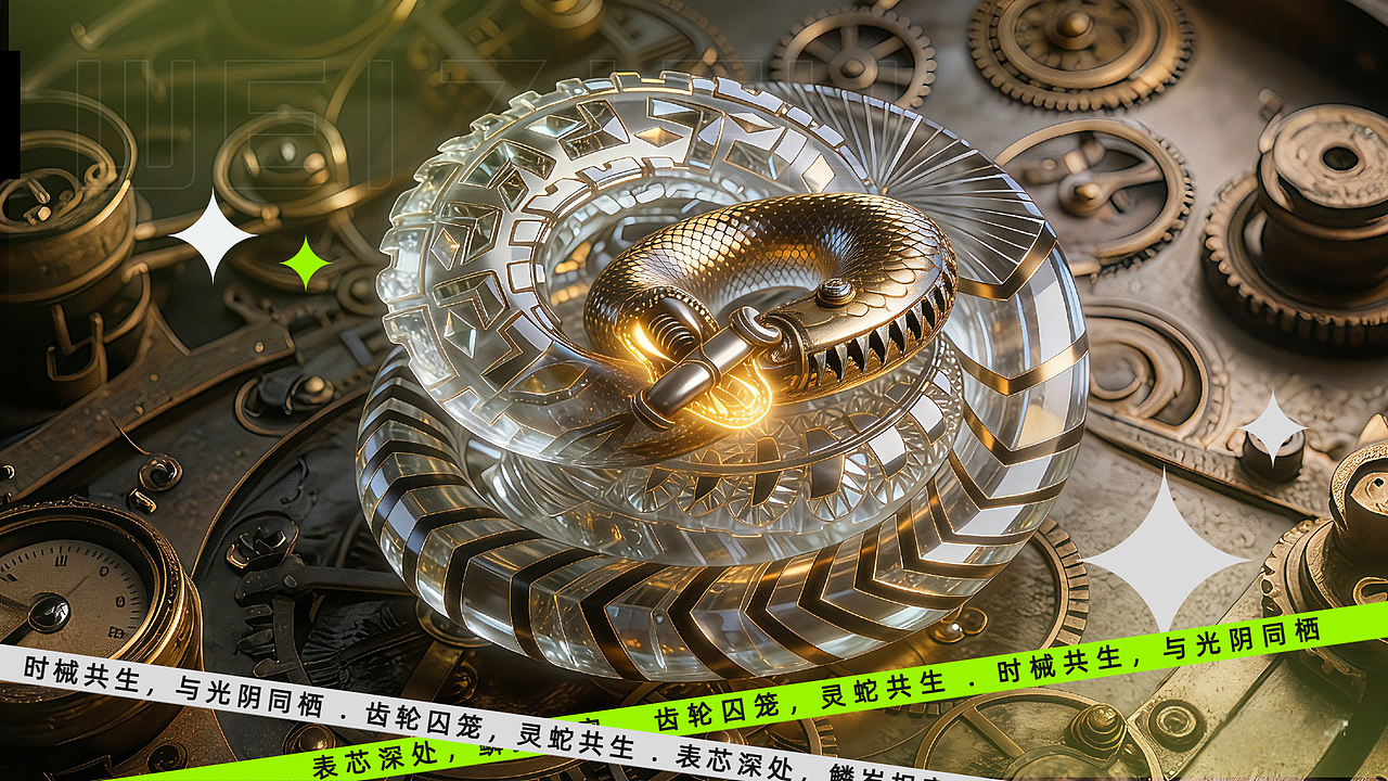 (AIGC) 时械共生，与光阴同栖（图ZNDA0OTE3NzA0） - AI作品 - 站酷设计师WEIZIFU原创素材 - 站酷ZCOOL