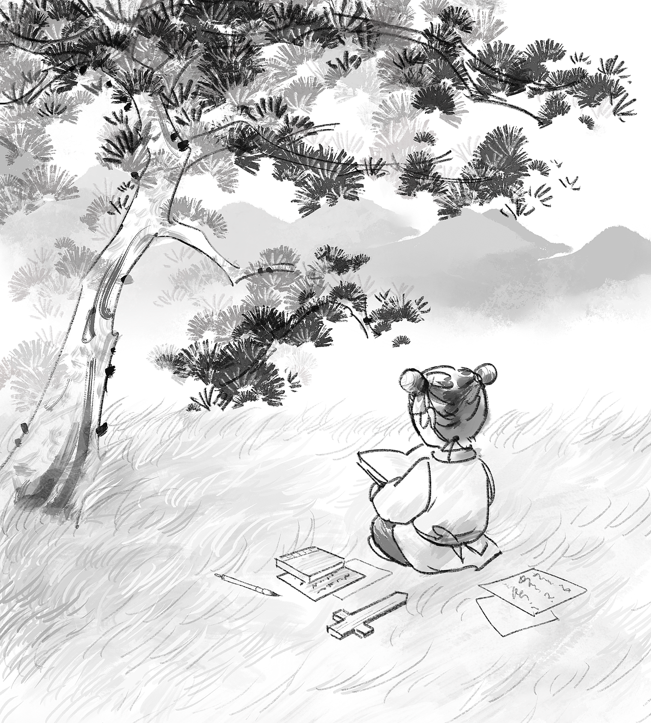 大唐长安——与诗仙领略唐朝风物志（图ZNDA0OTE4MDU2） - 艺术插画 - 站酷设计师Z651995509原创素材 - 站酷ZCOOL