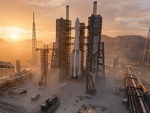 AI 火箭发射特效镜头|航天|科幻|视觉特效|AIGC创意