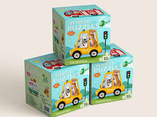 儿插交通工具拼图