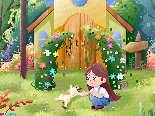 从房子走出去（个人主页-ZNzMzOTU2NTY=） - 儿童插画 - 站酷设计师见信好JXH原创素材 - 站酷ZCOOL