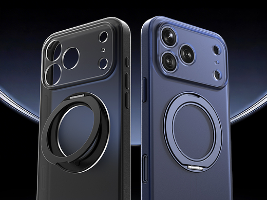 高品质iPhone 17手机壳渲染详情页设计