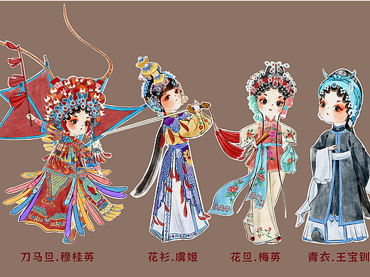 京剧戏曲人物系列人物-“旦”