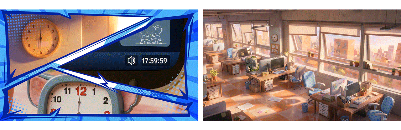 「下班刺客」防不胜防！（图ZNDA0OTM0MTI4） - AI作品 - 站酷设计师象素工场原创素材 - 站酷ZCOOL