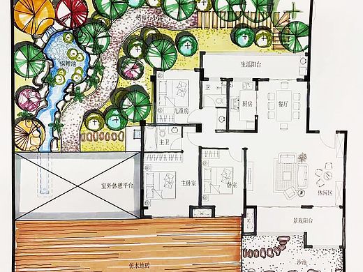 青岛别墅花园设计