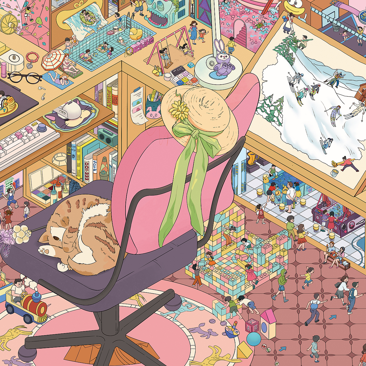 近期丝巾插画【春意 盎然】【湘水 遗珍】（图ZNDA0OTQ0NDE2） - 商业插画 - 站酷设计师拾柒_KiKi原创素材 - 站酷ZCOOL