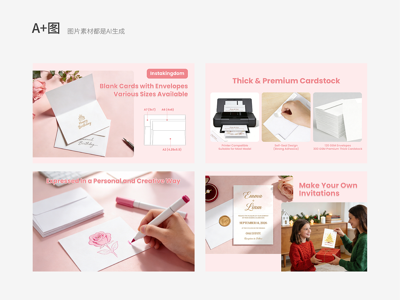 AI作图 - 亚马逊A+主图（信封贺卡）（图ZNDA0OTQ1MDcy） - AI作品 - 站酷设计师jason201706原创素材 - 站酷ZCOOL