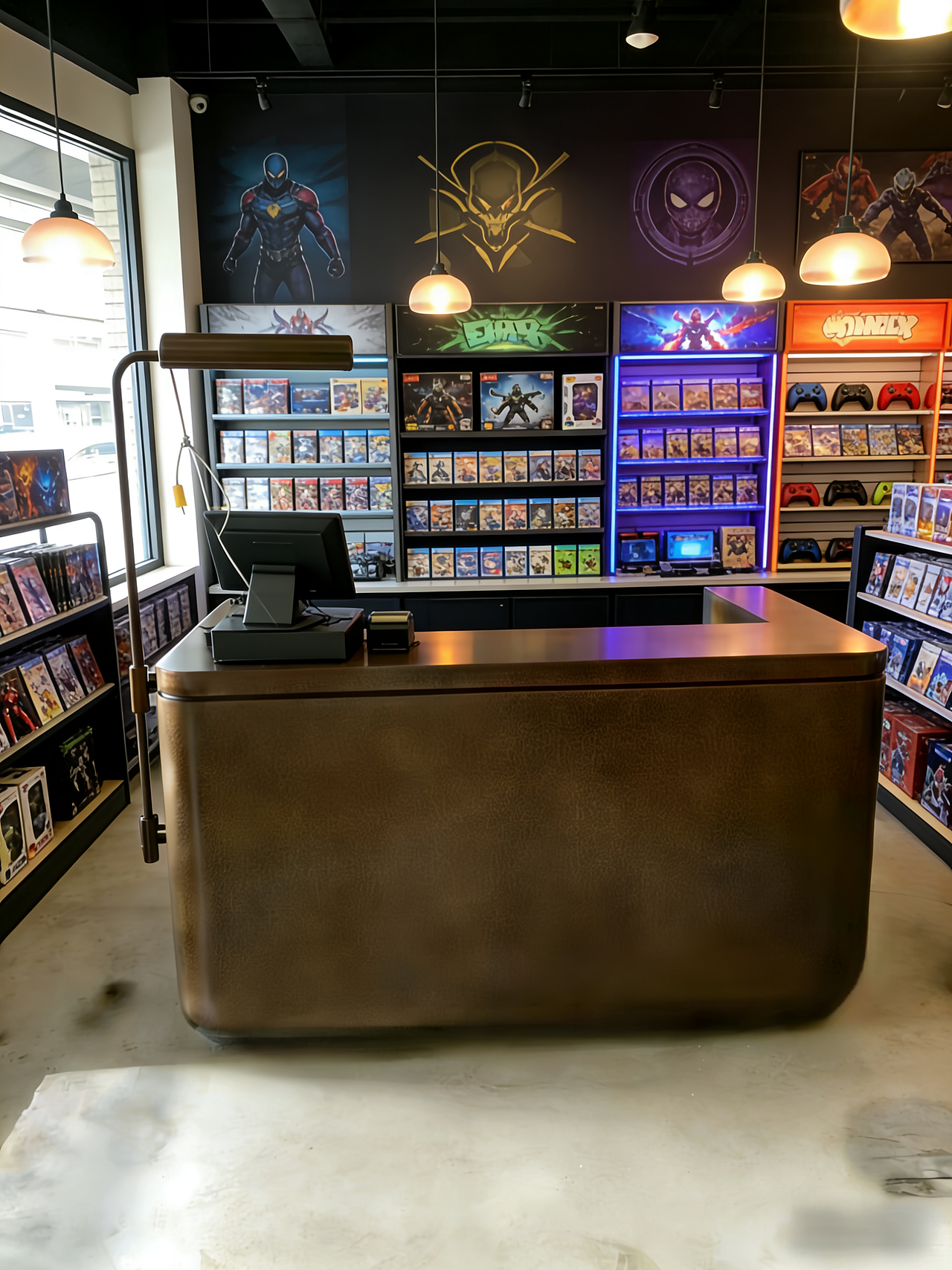 仿古铜不锈钢锤纹吧台古铜色不锈钢接待台服装店收银台（图ZNDA0OTUxMzQw） - 其他手工艺 - 站酷设计师V19820299040原创素材 - 站酷ZCOOL