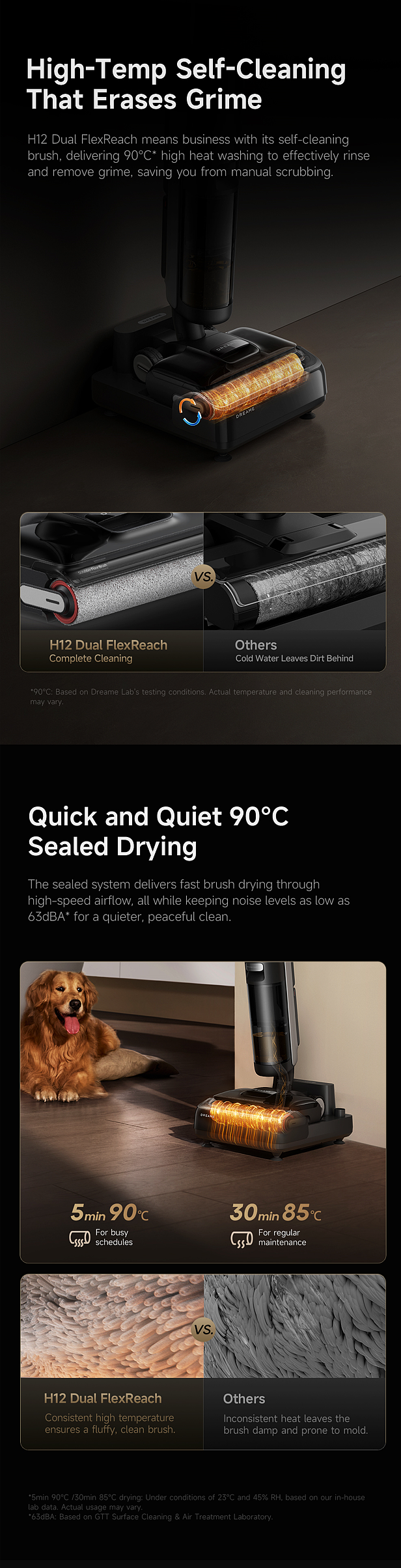 Dreame-洗地机-H12 Dual FlexReach 新品全案设计（图ZNDA0OTYxNjI4） - 宣传物料 - 站酷设计师九页原创素材 - 站酷ZCOOL