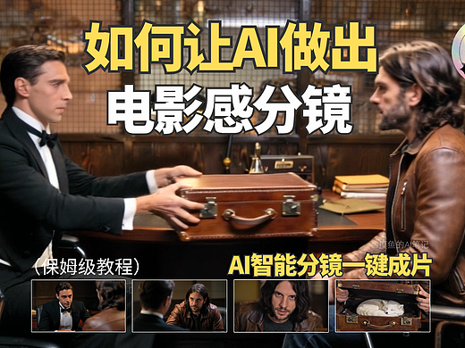 摸鱼AI | 如何用1张图让AI自动生成多分镜视频！