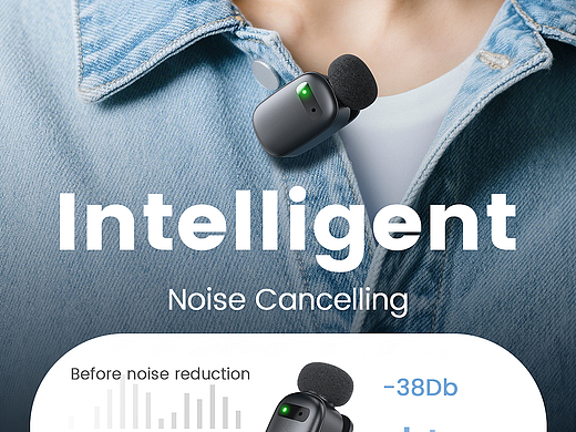 Amazon丨亚马逊电商丨领夹麦克风丨主图A+