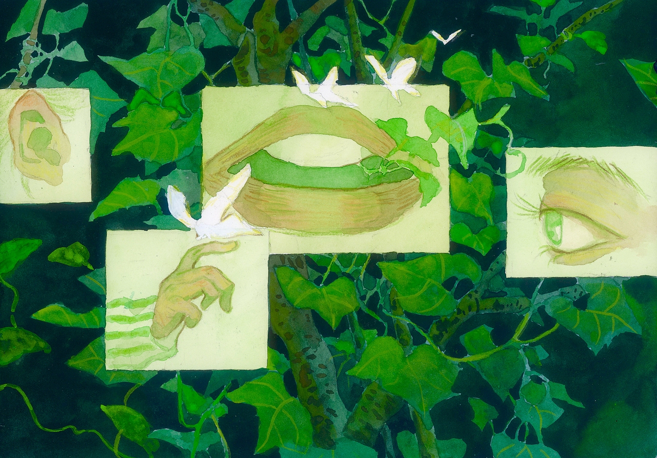 蝴蝶与月亮（图ZNDA0OTY2NTk2） - 艺术插画 - 站酷设计师忍冬2333原创素材 - 站酷ZCOOL