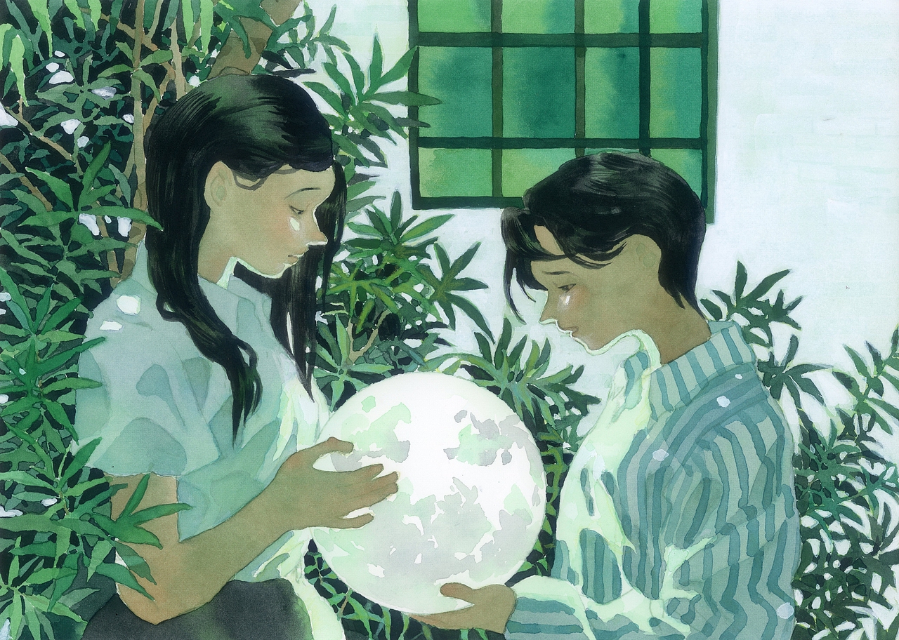 蝴蝶与月亮（图ZNDA0OTY2NTcy） - 艺术插画 - 站酷设计师忍冬2333原创素材 - 站酷ZCOOL