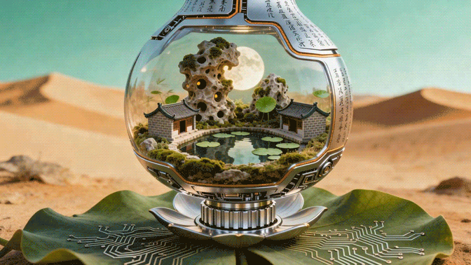 岚图泰山X8-行走的绿洲（图ZNDA0OTcxNTYw） - AI作品 - 站酷设计师AIGC三分球原创素材 - 站酷ZCOOL