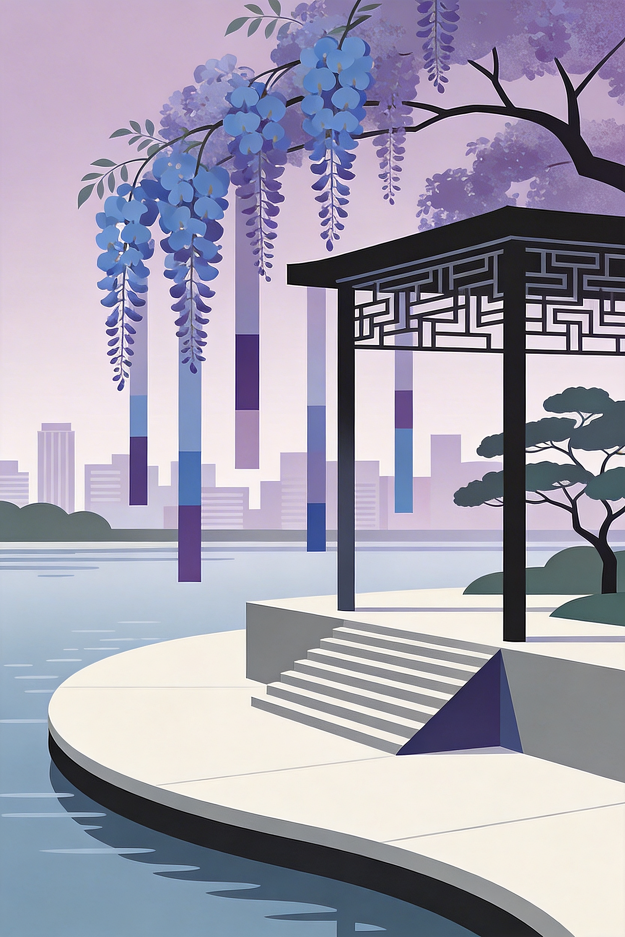 城间春韵 | AI 绘画提示词(图ZNDA0OTcyMzc2) - AI作品 - 站酷设计师李小红HONG原创素材 - 站酷ZCOOL