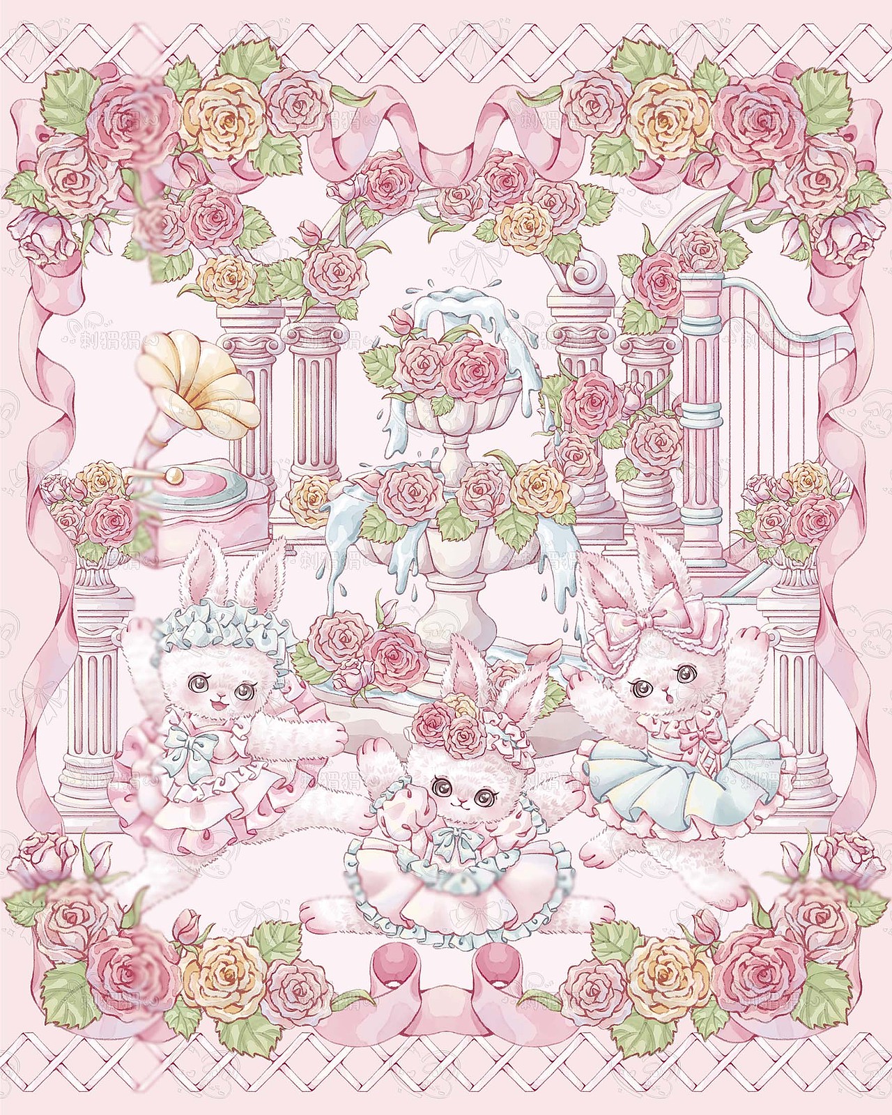 草莓薄荷味的芭蕾兔兔~（图ZNDA0OTc5NjAw） - 商业插画 - 站酷设计师刺猬猬w原创素材 - 站酷ZCOOL