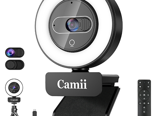 黑色会议摄像头