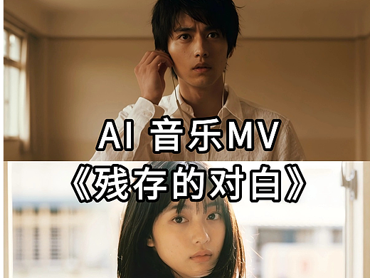 我花12小时，用AI做了个音乐MV！《残存的对白》