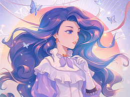 唯美女孩半身