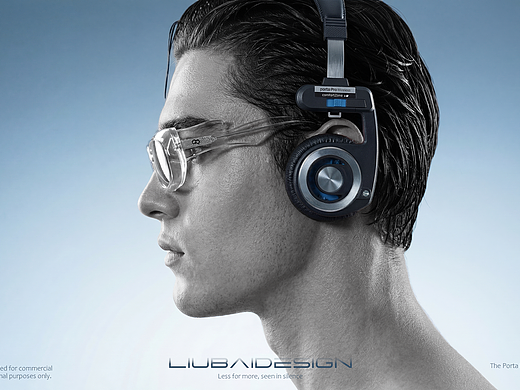 AIGC冰封質(zhì)感 Koss Porta耳機(jī)概念視覺