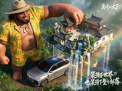 装得下世界,也装得下整个部落-离谱的大8