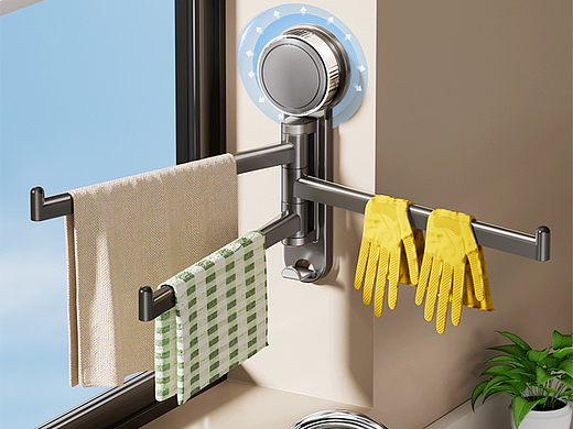 不带钩吸盘旋转挂架