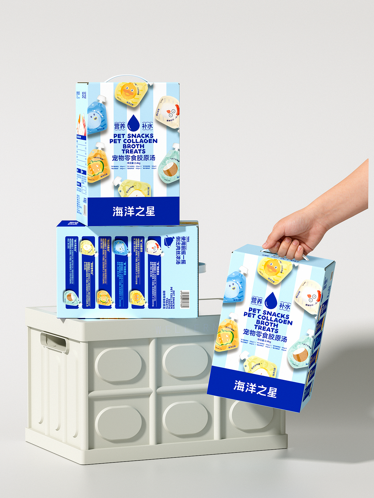 海洋之星宠物零食汤包山姆特供渠道包装设计（图ZNDA1MDAzNTY4） - 包装 - 站酷设计师吴志杰_zj原创素材 - 站酷ZCOOL