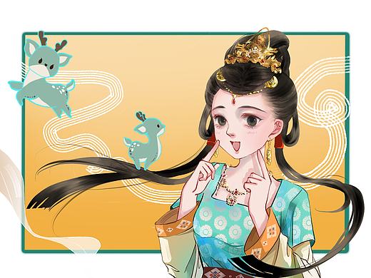 可爱汉服小女孩