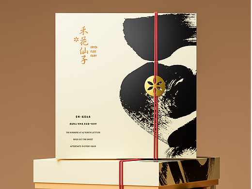 禾花仙子·延边大米包装设计 | 东方水墨里的米香诗意