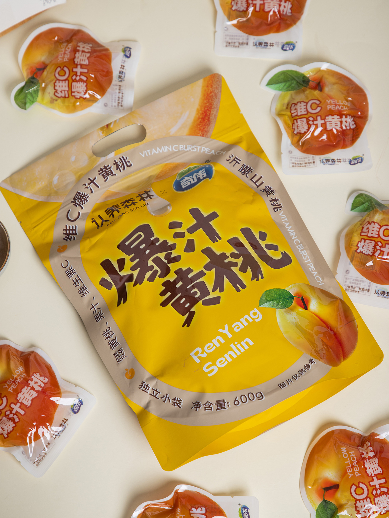 有间|认养森林维C爆汁黄桃（图ZNDA1MDE3NDAw） - 产品摄影 - 站酷设计师有间图片社原创素材 - 站酷ZCOOL