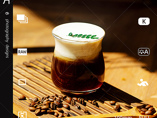 咖啡饰品拍摄效果图