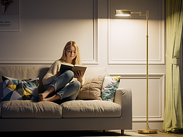 摇臂落地灯三维动画