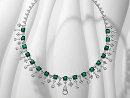 鉆石項(xiàng)鏈-白色場景