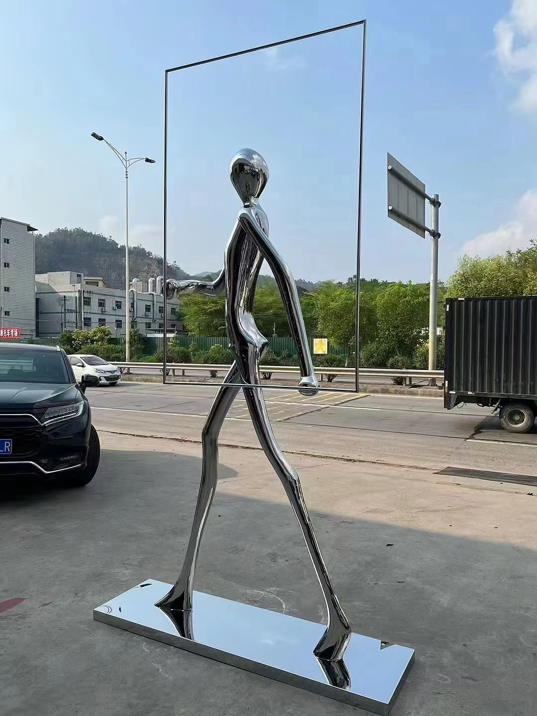 不锈钢抽象人物雕塑设计定制公司（图ZNDA1MDMwMjk2） - 雕塑 - 站酷设计师雕塑设计定制公司原创素材 - 站酷ZCOOL