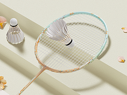 羽毛球拍/線渲染詳情頁