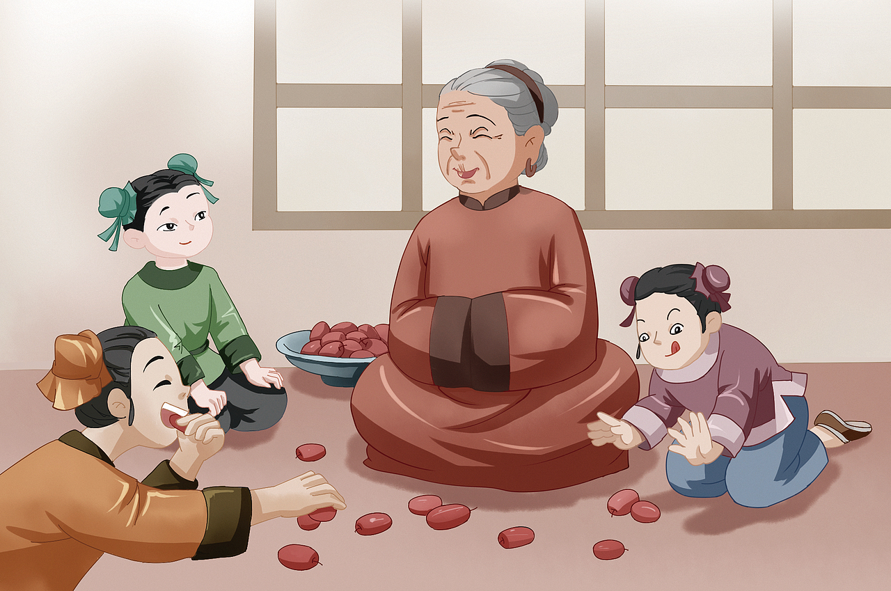 2020年古诗成语典故插画（图ZNDA1MDM2OTI4） - 绘本 - 站酷设计师雀角原创素材 - 站酷ZCOOL