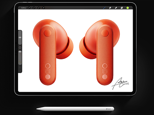 用procreate画张产品效果图应该不难？