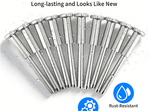 亚马逊不锈钢隐形钢缆护栏套件50套装带工具主图A+