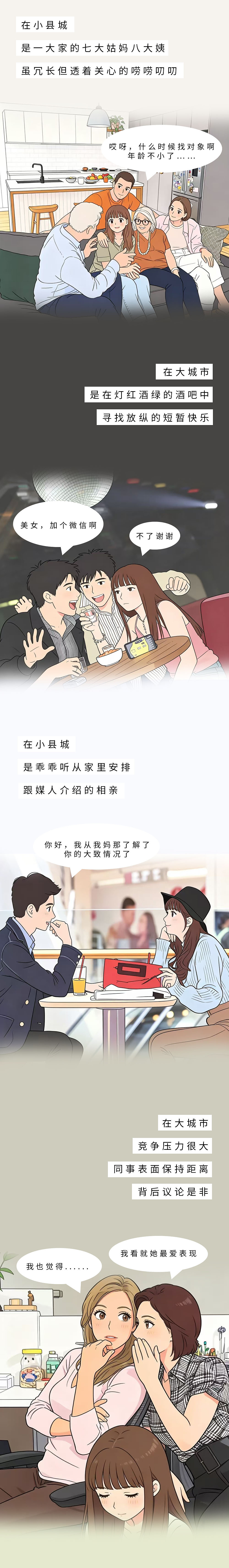AI漫画《大城市VS小县城，你会选择哪种生活？》（图ZNDA1MDQ2MjI4） - 中/长篇漫画 - 站酷设计师Faye_菲伊原创素材 - 站酷ZCOOL