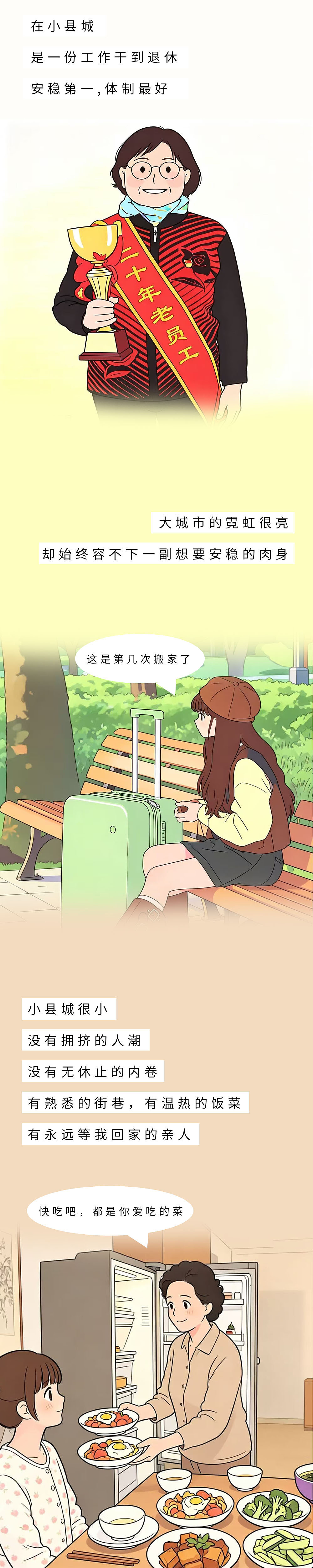 AI漫画《大城市VS小县城，你会选择哪种生活？》（图ZNDA1MDQ2MjM2） - 中/长篇漫画 - 站酷设计师Faye_菲伊原创素材 - 站酷ZCOOL