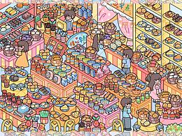 「暖心早餐铺」造景贴纸