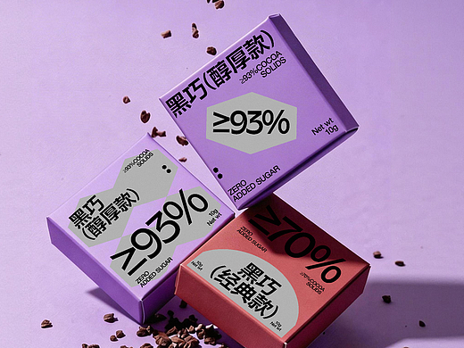 DARK CHOCO 黑巧品牌包装设计｜灰度可可・纯粹边界