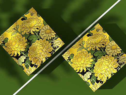 鲜花饼包装盒、食品包装、高端大气唯美菊花