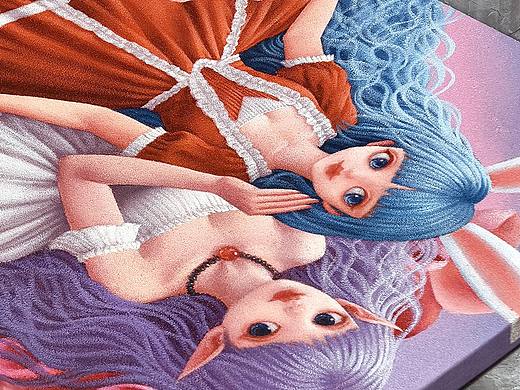 综合材料绘画作品