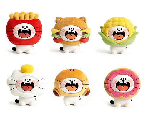 《喵口好味局》Meow Munch Club 毛绒IP设计延展设计