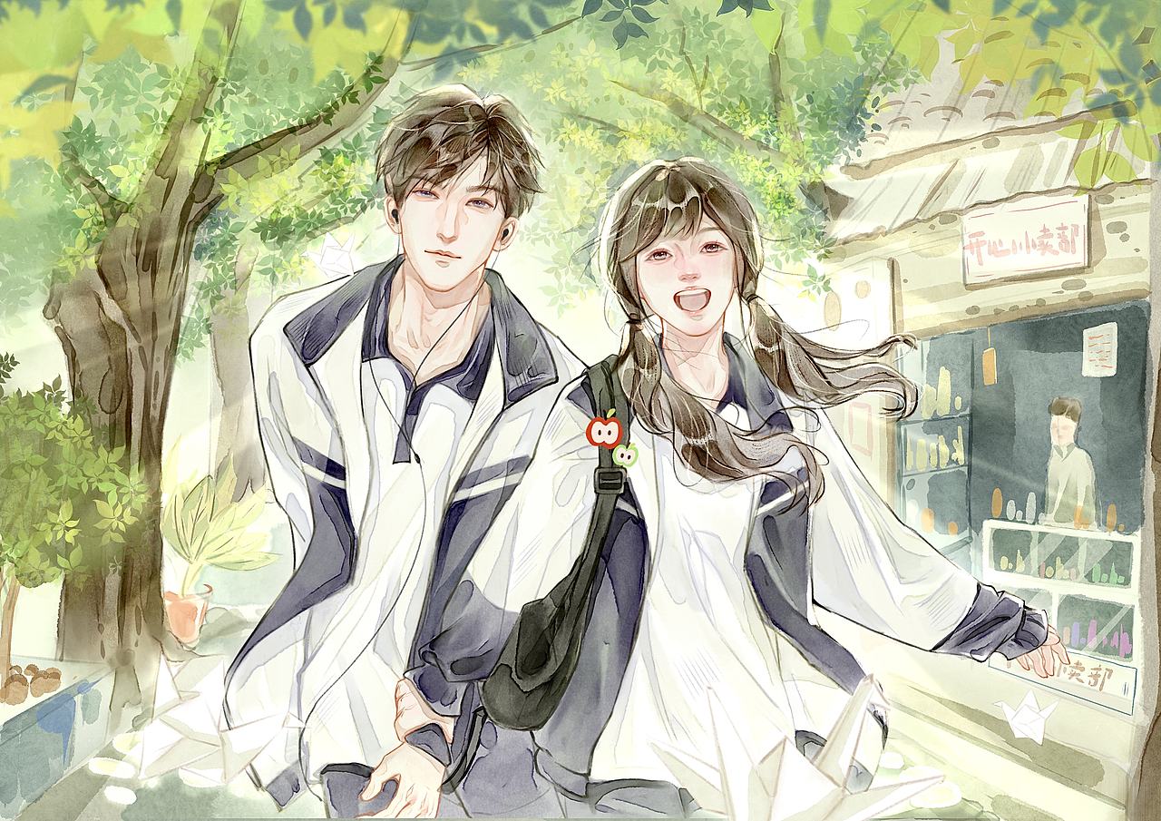 关于初恋这件事（图ZNDA1MDc1NzI4） - 艺术插画 - 站酷设计师liu开心原创素材 - 站酷ZCOOL