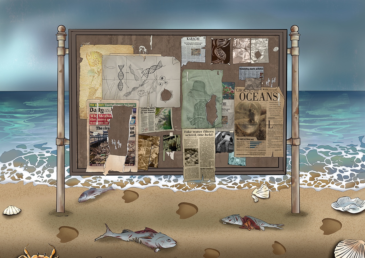 第15届环球视觉国际设计奖/平面获奖作品/海洋进化论（图ZNDA1MDkxODEy） - 海报 - 站酷设计师设计赛事网原创素材 - 站酷ZCOOL