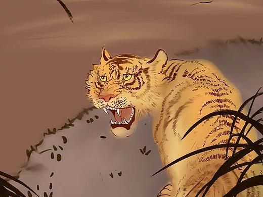 水彩练习画动物