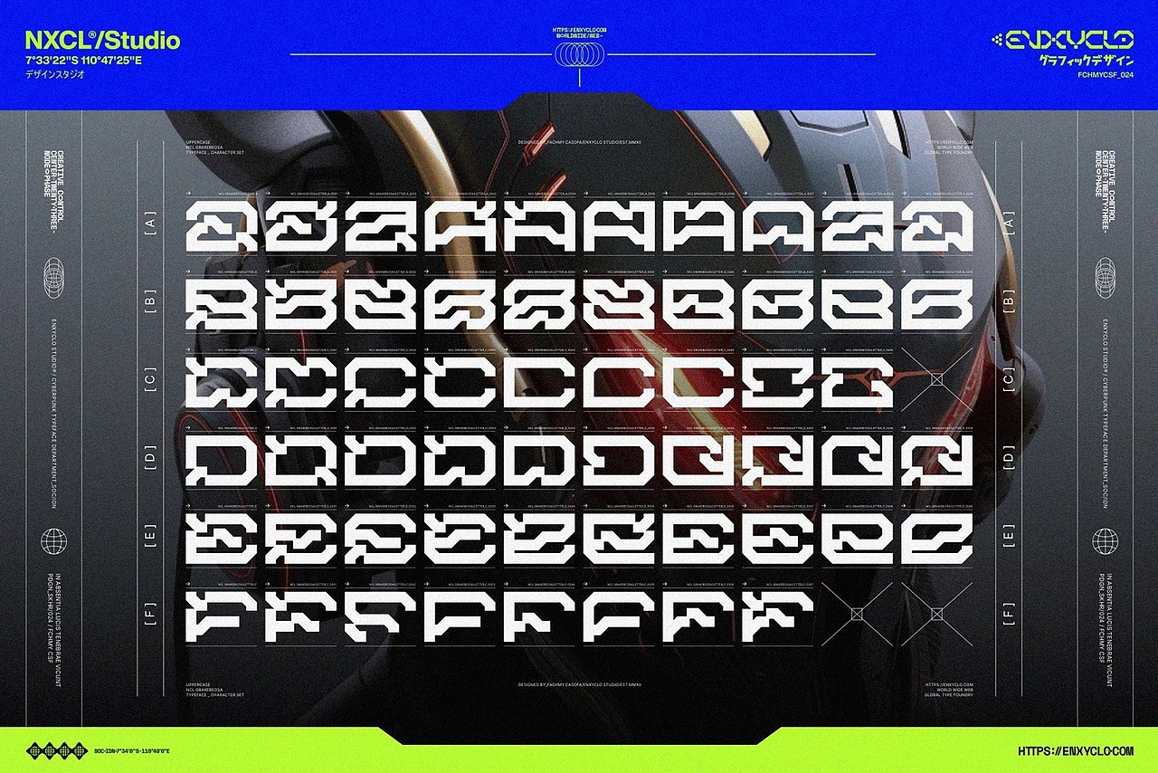 未来科幻赛博朋克机能科技海报画册标题无衬线英文字体（图ZNDA1MDk2MjI4） - 字体/字形 - 站酷设计师最西文集原创素材 - 站酷ZCOOL